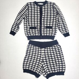 Houndstooth short set
